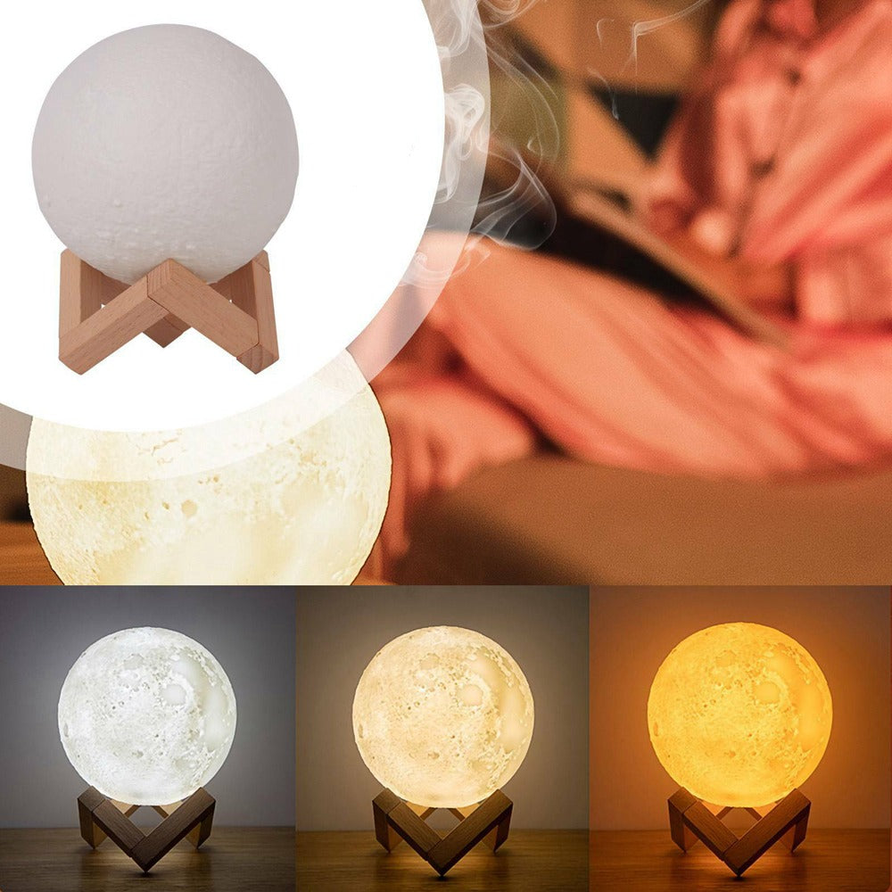 3D Moon Diffuser BEDEE – Realisticky aromadifuzér so stojanom