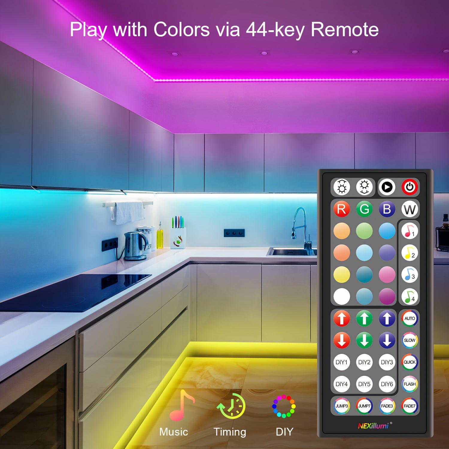 AuroraLine™ RGB LED pás