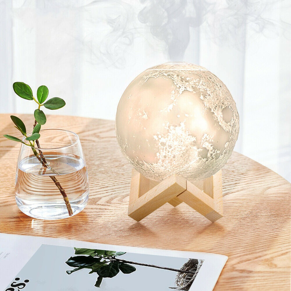 3D Moon Diffuser BEDEE – Realisticky aromadifuzér so stojanom